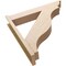 Ekena Millwork 8-in W x 44-in D x 44-in H Funston Trad Rough Cedar Woodgrain TimberThane Outlooker, Primed Tan OUTUR080X44X44FST04RCPR - alternate 5